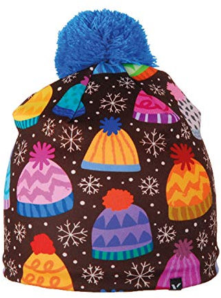 Viking Kinder Winter-Mütze - Material ohne Peeling - Für Jungen und Mädchen - Interessante Farben - Pixi, Braun/Orange/Rosa