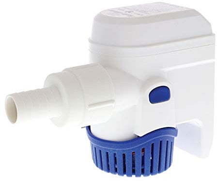 Rule Rule-Mate RM800B Automatic Submersible Bilge Pumps 12V - 800GPH with Auto Sense Intelligence - Thermal Cut-Off & Backflow Prevention - Compact Design for Boats - Easy Install Threaded Discharge