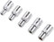 sourcing map 1/4 Pouce Embout Externe Douille Torx Superficiel Ensemble E4 E5 E6 E7 E8 Cr-V Acier 5 Pcs