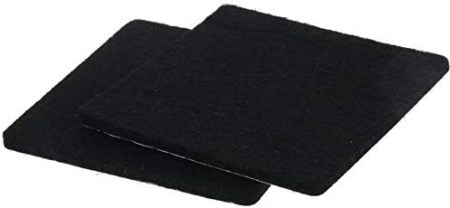 MroMax Möbel-Pads, selbstklebend, 60 mm x 60 mm, quadratisch, 3 mm dick, Schwarz, 12 Stück