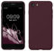 kwmobile Handyhülle für iPhone SE 2022 Hülle/iPhone SE 2020 / iPhone 8 / iPhone 7, für iPhone SE Hülle - Schutzhülle für kabelloses Laden - Case in Bordeaux Violett