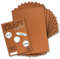 25x Vintage Kraftpapier in Orange/Rostrot - DIN A3-29,7 x 42 cm - 240g - natur Recycling-Karton - nachhaltig ökologisch Bastel-Karton Einzel-Karte - UmWelt by GUSTAV NEUSER