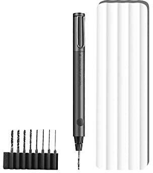 Mini taladro inalámbrico de precisión Wowstick, controlador de energía eléctrica con diseño de bolígrafo recargable de 280 mAh con 8 accesorios