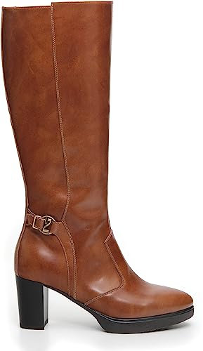 Nero Giardini I308900D Stivali Donna in Pelle - Cuoio 41 EU