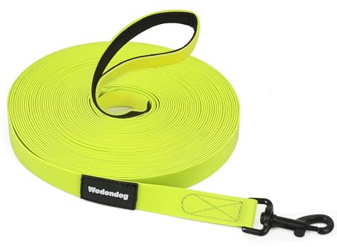 Schleppleine 15M für Hunde 3M/5M/10M/15M Wasserdicht Hundeleine Mit Softgrip-Griff und Aufbewahrungstasche Lange Schleppleine Robust Leine für Große Hunde