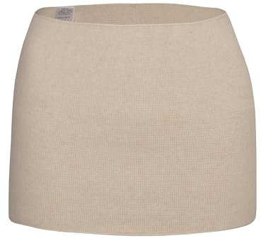 wobera ANGORA Leibwärmer oder Nierenwärmer für Damen und Herren mit 50% Angora, leichte Ausführung (Gr. XS, Farbe: beige)
