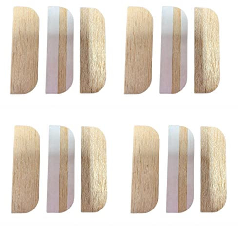 3.5 Inch Hinge Repair Plate Hinge Repair Kit Kitchen Cabinet Hinges Cabinet Door Hinge Door Hole Cover Plate Wooden Hinge Filler Plates, Hinge Blanks with Double Sided Tapes for Kitchen (12, 3.5inch)