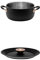 Meyer Accent Black Casserole Pot with Lid - 24 cm / 4.7 L Casserole Dishes with Lids Oven Proof, Induction Suitable Durable Cookware