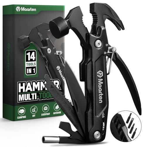 Maarten Geschenke für Männer, 14 in 1 Multitool Camping Zubehör Kleine Geschenke Adventskalender Männer Füllung, Bester Weihnachtsgeschenke für Männer, Geburtstagsgeschenk Männer Geschenke für Papa