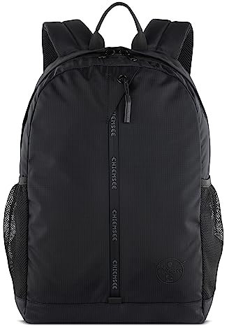 Chiemsee Light N Base Rucksack klein für Damen und Herren - 13 Zoll Laptopfach, schwarz
