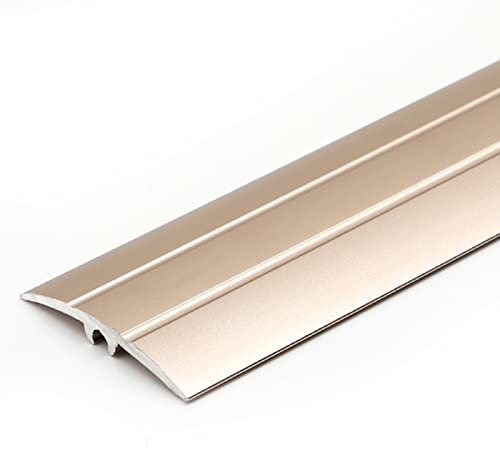 T-Moulding Transition Strip,Gold Black Gray Red White,36 Laminate Flooring Vinyl Door Wood Floor Reducer Flute Aluminum Alloy,Arched Thresholds Ramp(Color:D,Size:90cm(35.4in))