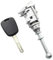 CLKE Kit de Barillet de Serrure de Porte Avant Gauche, Cylindre Fermeture et Clé Porte Avant Gauche,Cylindre de Serrure de Porte Automatique pour Citroën C4（2004-2011）9170.Y0 9170Y0 9170.Y1 9170Y1