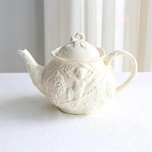 BAWHO Exquisite Cup French Embossed Coffee Cup Set Afternoon Tea Cup Palace Black Tea Cup Teapot Home Kitchen/F/Wie Das Bild Zeigt