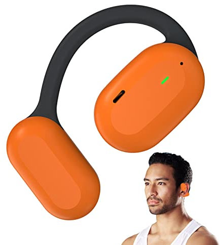 Fulenyi Open-ear Headphones | Ear Clip Bone Conduction Headphones Waterproof - Bone Conduction Headphones, Open Ear Headphones Blue Tooth for Running Sports