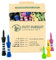 Mixed Castle Bamboo Golf Tees - Biodegradable, Sustainable & Strong Golf Tees Bamboo Material - Golf Accessories - Consistent Ball Height - 30 Multiple Sizes Tees (25mm Green to 60mm Black Colours)