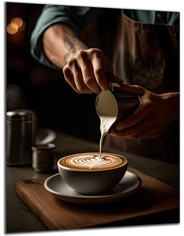 Munera Design - Bild 56x84 - Barista Kaffee - Wand-Bilder Küche Ess-Zimmer