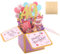 WINKIO 40.Geburtstagskarte Pop Up, 3D Geburtstag Karte mit Umschlag, Happy Birthday Card Kreative Geschenke für Frauen Mama Romantik Jahrgang zum 40. Geburtstag