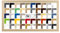 Multicolore Bilderrahmen Posterrahmen Puzzlerahmen 33x98 cm Ahorn Dekor wie Birke Dekor 98x33 cm mit weisser Rückwand und Antireflex Acrylglas