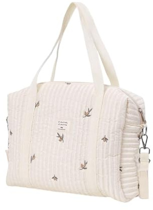 Wickeltasche – elegante Umstandstasche, Kindergarten-Geldbörse, stilvolle Babytasche, große Kapazität, Stickerei, Wickeltasche, multifunktionale Reisetasche, Arbeitstasche für Outdoor-Aktivitäten
