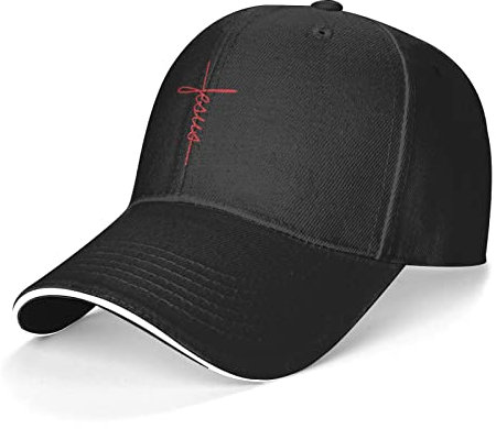 527 Herren Damen Baseball Kappe Mütze Christliches Kreuz Jesus Baseballmütze Verstellbar Trucker Kappe Vintage Visier Hut Für Sport Draussen Reisen