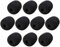 10 Stück Headset Mikrofon Schaumstoffabdeckungen, Schaum Mikrofon Abdeckung, Windschutzscheibe Mikrofon Schutz Mikrofon Geräuschfilter Mini-Mikrofon-Headset Windschutzscheibe - Schwarz