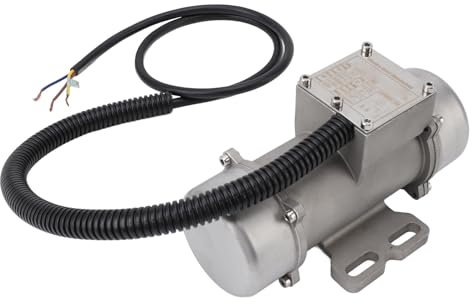 Concrete Vibrating Motor, IP65 Stainless Steel Electric Concrete Vibrating Motor for Sand Shaker Table (60W)