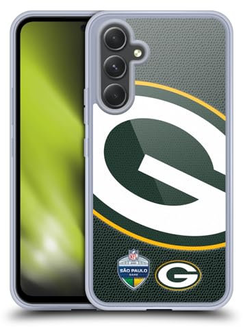 Head Case Designs Offizielle NFL São Paulo Packers Internationale Spiele 2024 Gel Handyhülle Hülle [Militärischer Schutzgrad] Kompatibel mit Samsung Galaxy A54 5G