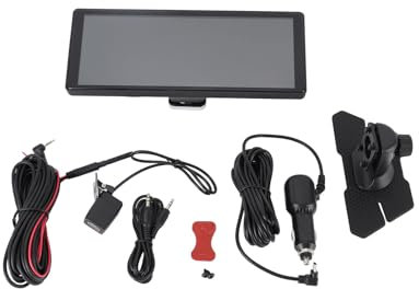 WODHMIEY Pantalla Coche Portátil 10.26 IPS para Carplay y Auto Inalámbricos, Pantalla Coche con Cámara Delantera 4K y Trasera 1080p, Sin Instalación, Universal