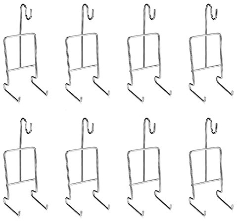 Jrifedptry 8Pcs Tea Cup and Saucer Display Stand Holder Rack Metal Cup Saucer Holder Tea Cup Holder Display Coffee Mug Organizer