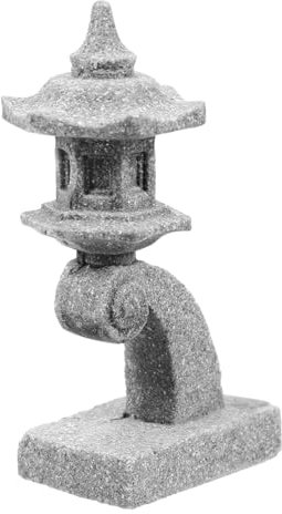 Happyyami Small Garden Ornament Japanese Style Pagoda Statue for Fairy Garden Home Decor Bonsai Miniature Landscape