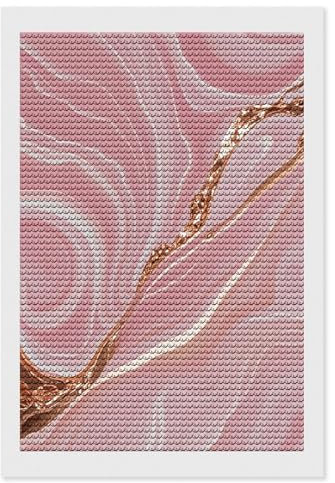 MNVTSKOP Diamond Art Kits de peinture diamant 5D à faire soi-même pour adultes - Peinture à pois - Marbre doré - Peinture par Diamonds pour débutants - Décoration murale - 20,3 x 30,5 cm