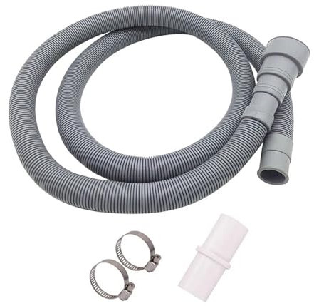 CYMMIYT Waschmaschinenschlauch 70/150/200cm Abflussrohr Waschmaschine Geschirrspüler Ablaufschlauch Verlängerungsrohr mit Schlauchschellen Set Waschmaschinenzubehör(70CM)