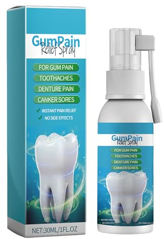 Zahnschmerzen Spray,Sprays Sofort Zahnschmerzen Linderung,Zahnfleischpflege Teeth Whitening Beseitigung von Mundgeruch,Pflege des Frischen Atems,30ML