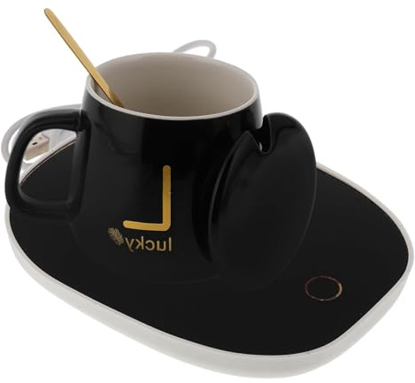 Chauffe Tasse Bureau, Mini Chauffe Tasse Bureau, Chauffe Tasse à Café, pour Bureau à Domicile, Noir