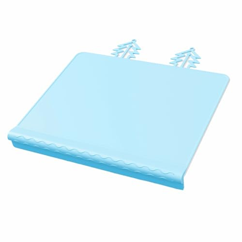 Silicone Placemat with Teething Edge Bumper and Spill Stopper - Dishwasher Safe, Non-Slip Suction Activity Mat for Infants, Babies, Toddlers, Kids - Travel Ready (KCD-FZ-BE)