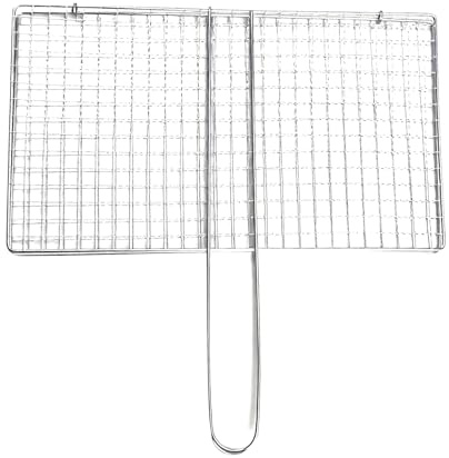 Rrlihjgu Korb zum Grillen von Fisch | Netz zum Grillen von Gemüse aus Edelstahl - Grillfleischzange für Grill Küche im Freien, für Outdoor Camping Küche