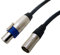 *TOUR GRADE* Van Damme Speakon to Male XLR PA Speaker Cable. Metal Neutrik Lead (25cm)