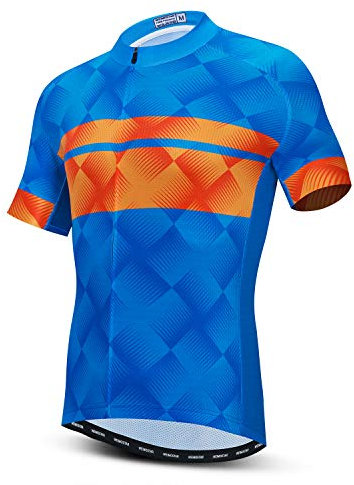 Radtrikot Herren MTB Trikot Reißverschluss Biker Racing Tops Mountain Road Bekleidung Fahrrad Shirts Jacke Sommer Zyklus Bluse für Herren Outdoor Sport Reiten Top Sommer Bekleidung Größe XXL