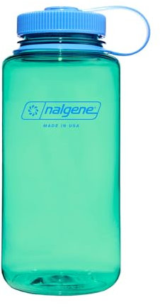 Nalgene Trinkflasche 'Weithals' - 1 L (pastellgrün, mit Namensgravur, 1 Liter) tolle Trinkflasche für Sport, Outdoor, Camping, Trekking usw.
