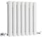 Milano Aruba White Horizontal Double Oval Panel Radiator - 400mm x 413mm