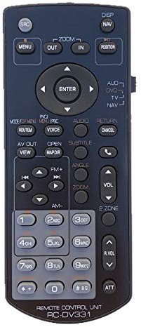 RC-DV331 Télécommande de Rechange pour récepteur Kenwood DNX7160, DNX7180, DNX7190HD, DNX9960