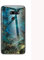 SHIEID Handyhülle für LG G8 ThinQ Hülle,Marmor Gehärtetem Glas & Silikon Rand Hybrid Hardcase Stoßfest Kratzfest Handyhülle Dünn Case Cover für Handyhülle für LG G8 ThinQ (Blau)