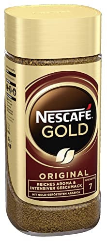 NESCAFÉ GOLD Original, löslicher Bohnenkaffee, Instant-Kaffee aus erlesenen Kaffeebohnen, koffeinhaltig, 1er Pack (1 x 200g)