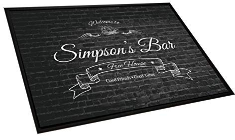 Artylicious Personalised Door Mat for Home Bar, bar, pub, non-slip floor Mat