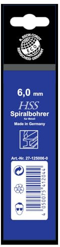 Dönges HSS-Spiralbohrer in Tasche, Ø 5,5 mm, 2 St. (Spiralbohrer Metallbohrer HSS)