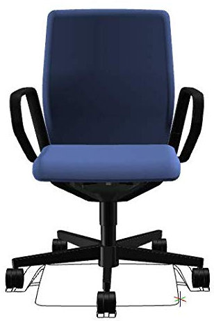 Sedus Line Konferenzstuhl, Bürostuhl, mittelhoch (Blau)