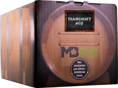 Pfälzer Weißer Direktsaft Traube 5L in der Bag in Box Traubensaft