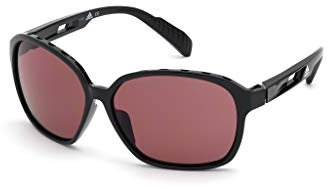 Adidas Damen SP0013 Sonnenbrille, Shiny Black/Violet, 62