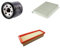 AOQ - Kit Tagliando 3 FILTRI COMPATIBILE CON FIAT PANDA 1.2 51KW 69PS LPG