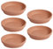 Yardwe Lot de 5 soucoupes rondes en terre cuite pour pot de fleurs - Idéal pour l'intérieur et l'extérieur
